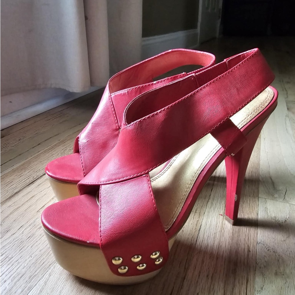 Women's Red Platform Heels